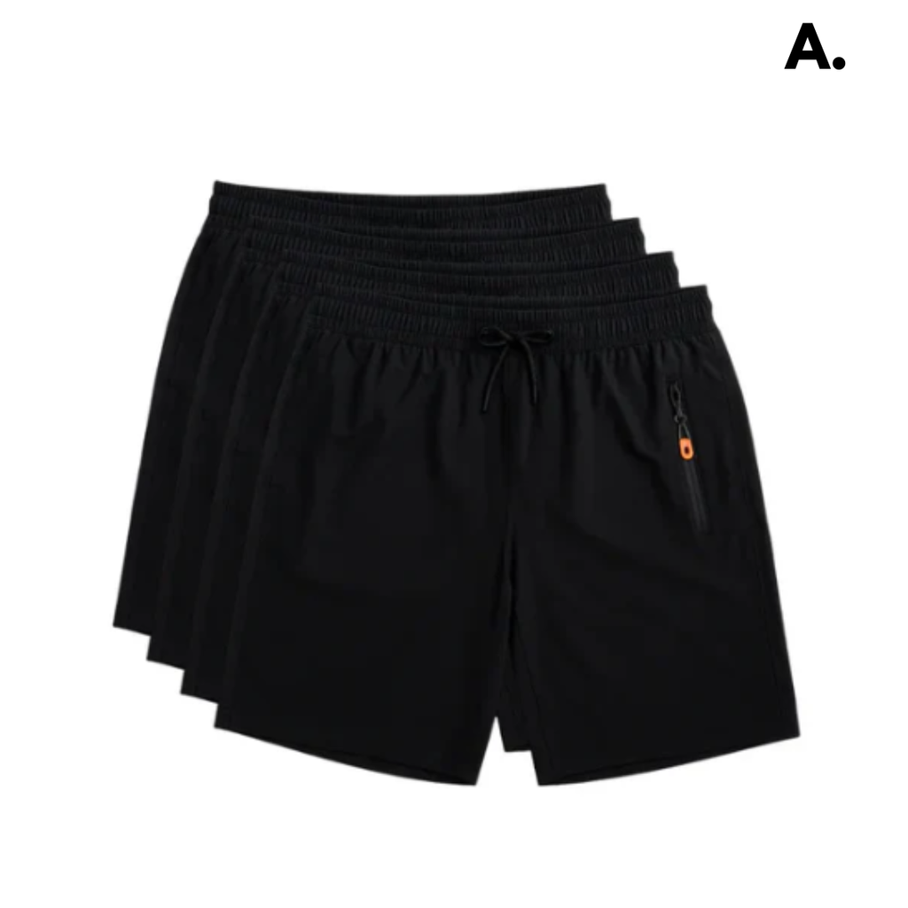[Leve 4, Pague Só 2] Bermudas Dry Fit Premium Secagem rápida, Bolso com Zíper e Ajuste Anatômico + FRETE GRÁTIS