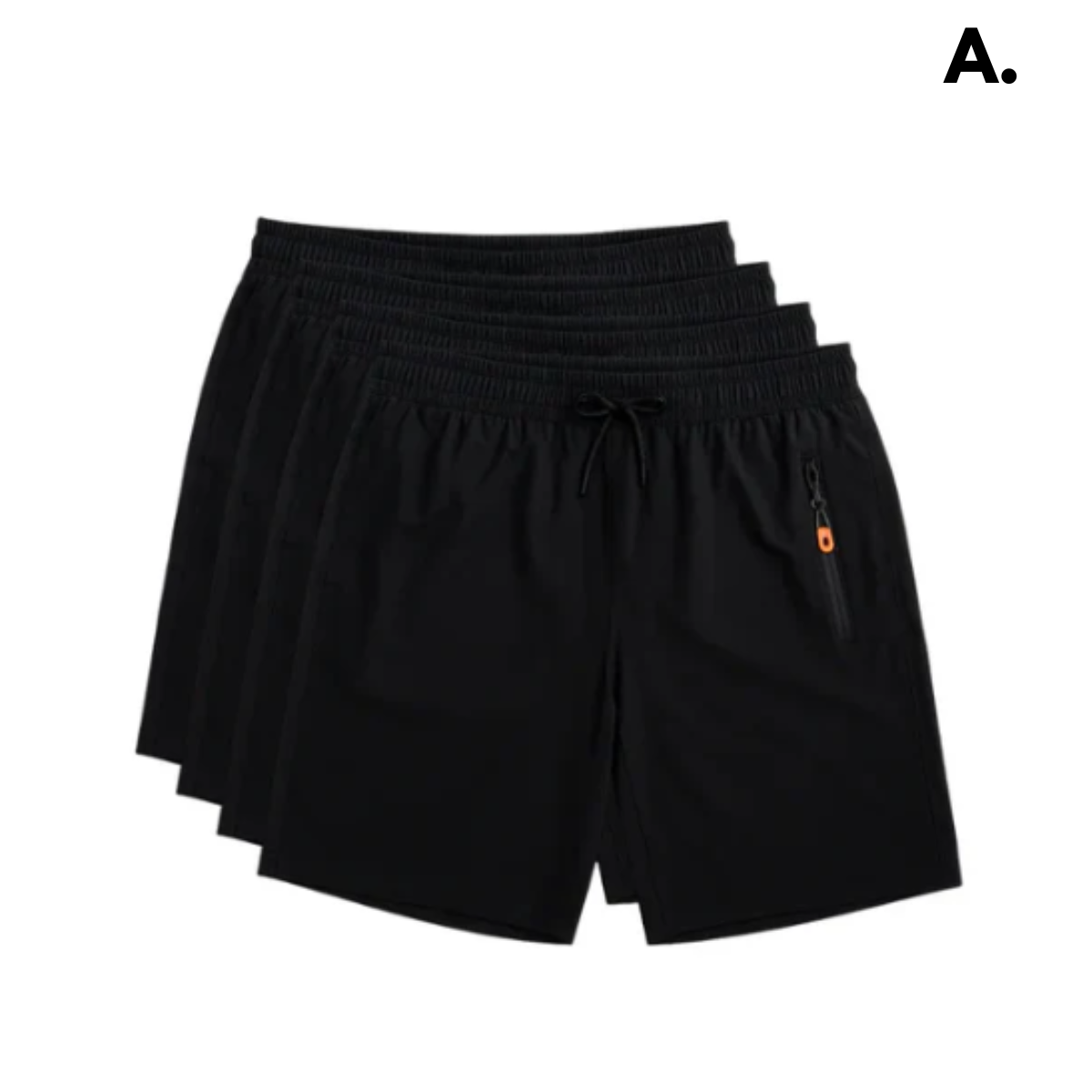 [Leve 4, Pague Só 2] Bermudas Dry Fit Premium Secagem rápida, Bolso com Zíper e Ajuste Anatômico + FRETE GRÁTIS