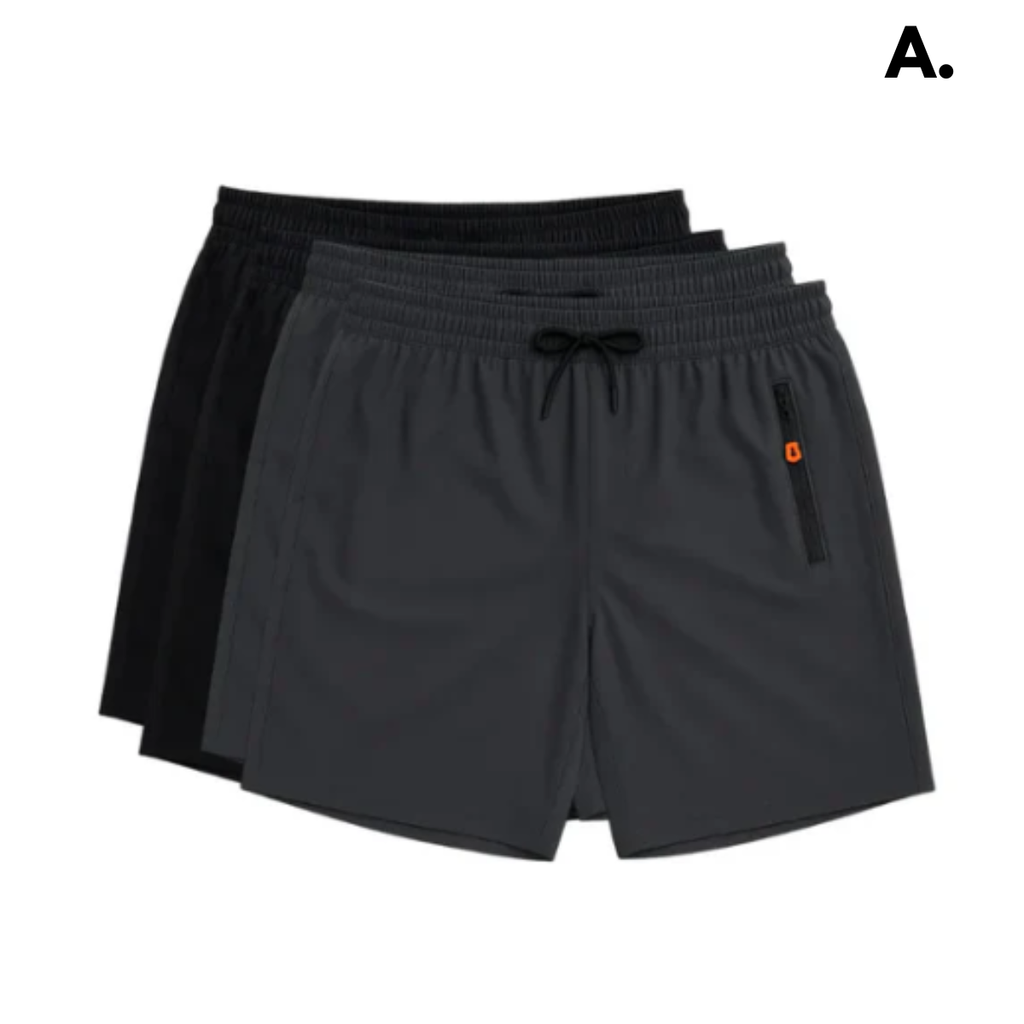 [Leve 4, Pague Só 2] Bermudas Dry Fit Premium Secagem rápida, Bolso com Zíper e Ajuste Anatômico + FRETE GRÁTIS