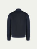 Navy Cashmere Bomber Jacket