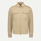 Beige City Bomber Jacket