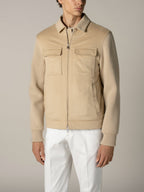 Beige City Bomber Jacket