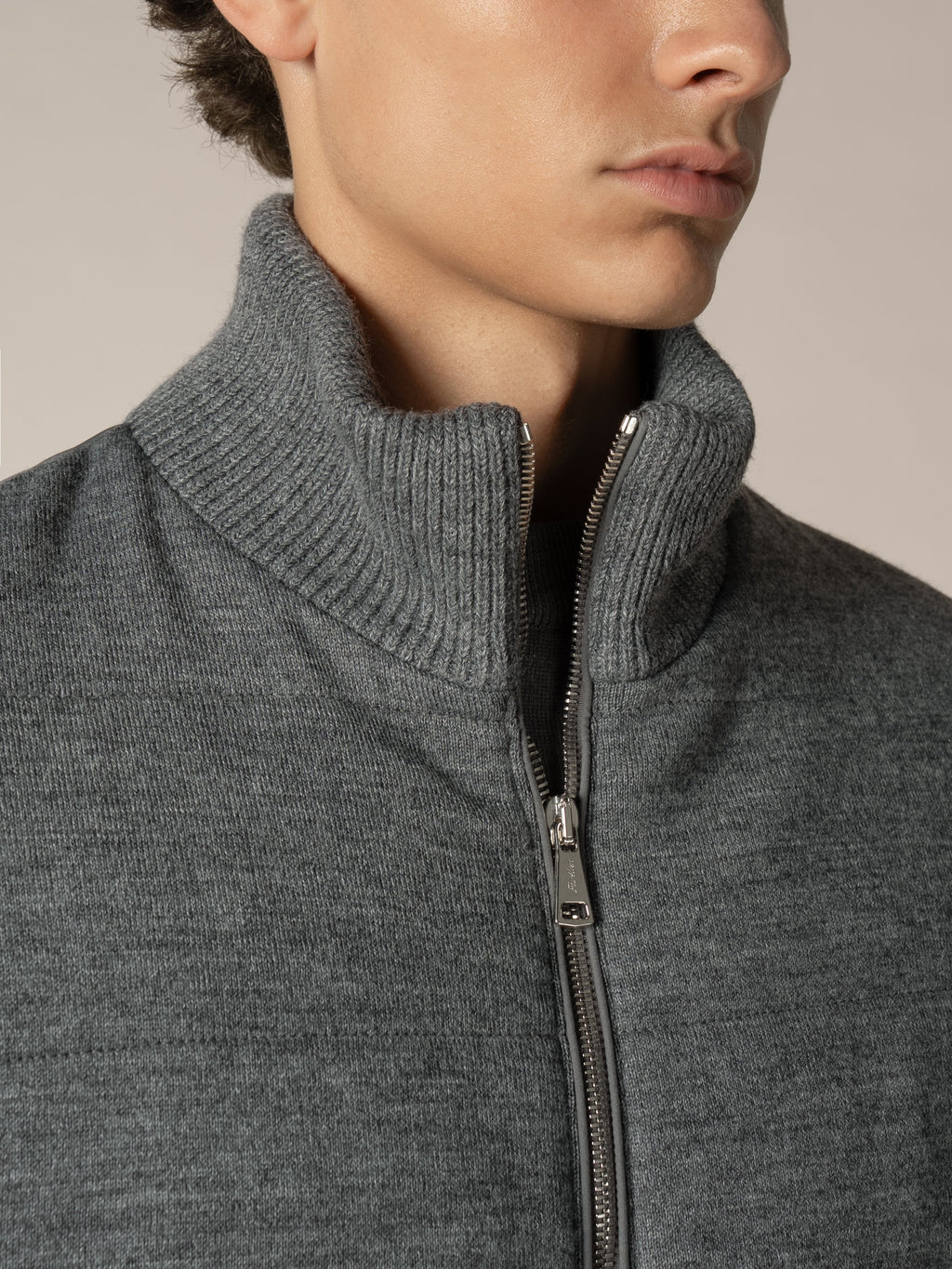 Dark Grey Urban Knit Jacket