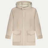 Light Beige Wintertime Parka