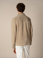 Light Beige Suede Jacket
