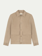 Light Beige Suede Jacket