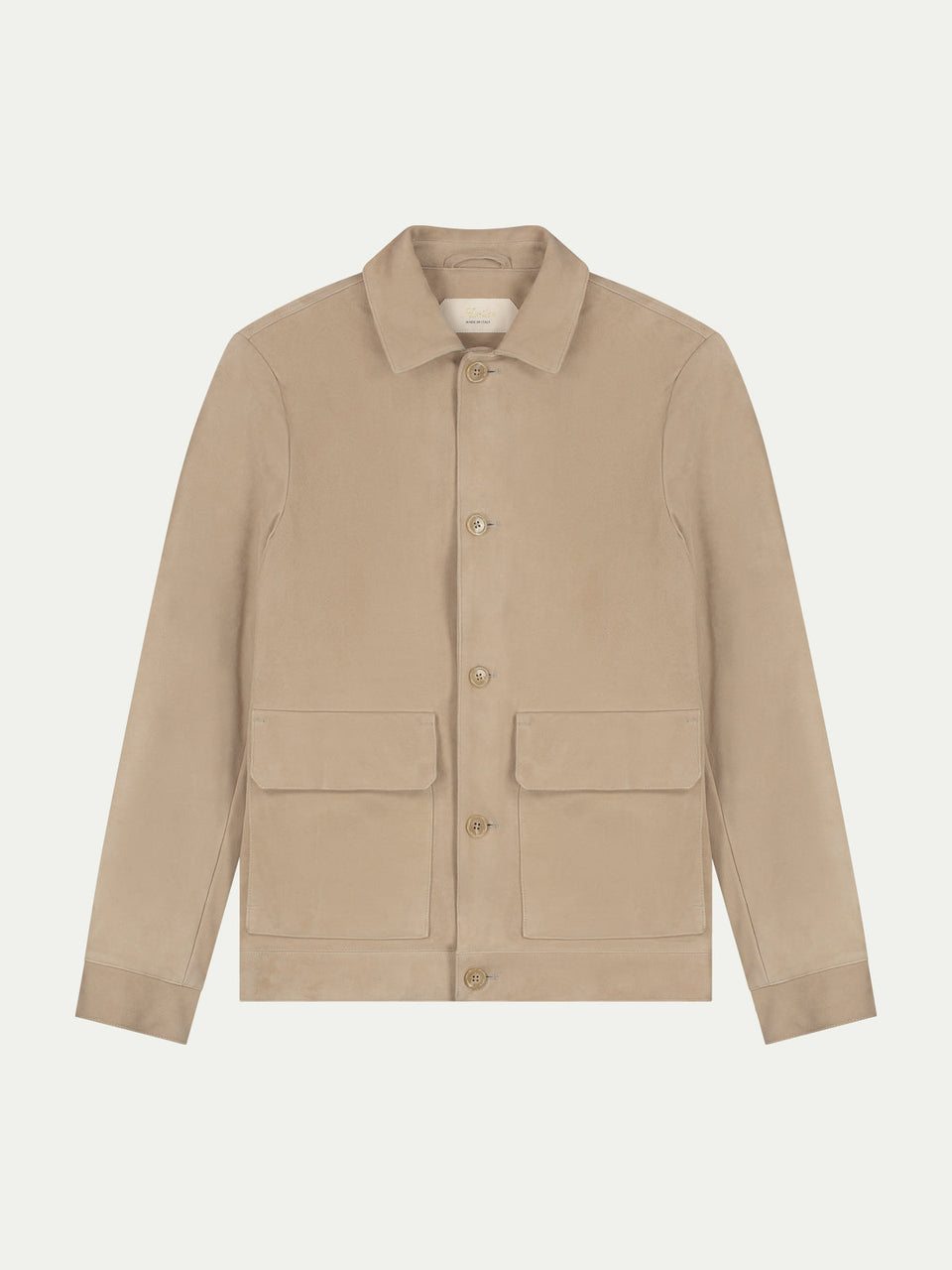 Light Beige Suede Jacket