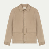 Light Beige Suede Jacket