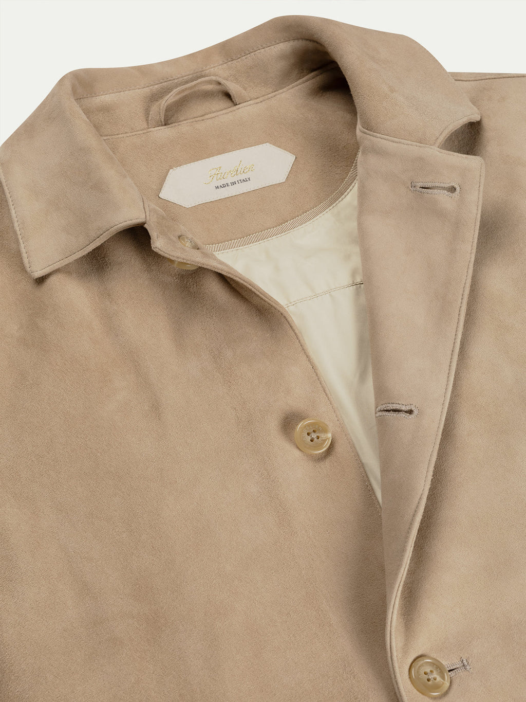 Light Beige Suede Jacket