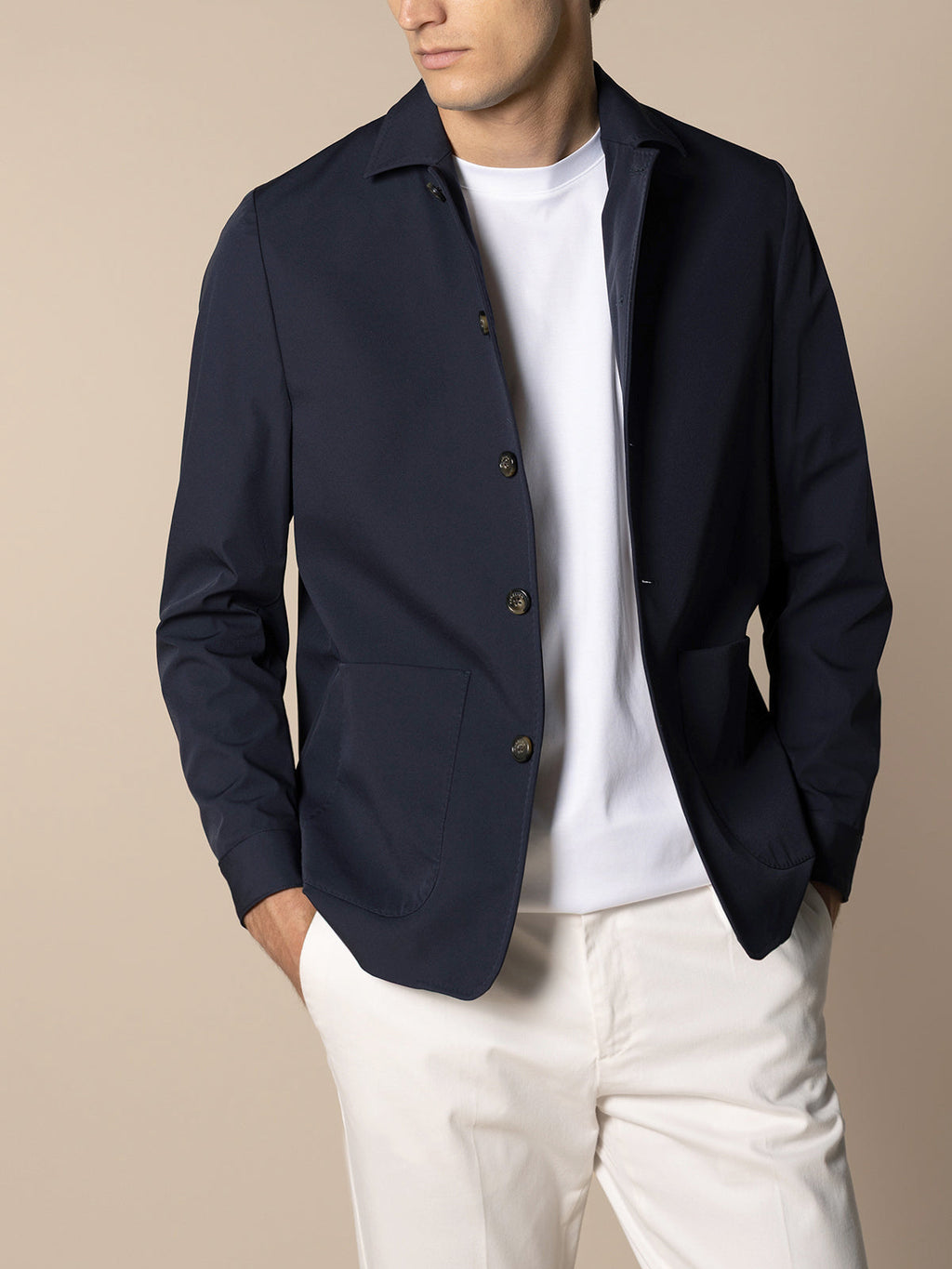 Navy Technical Leisure Blazer