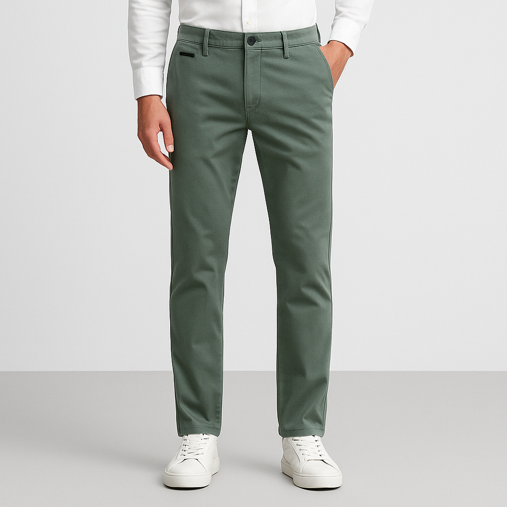 Calça Chino em Sarja Masculina Marenzzo F012
