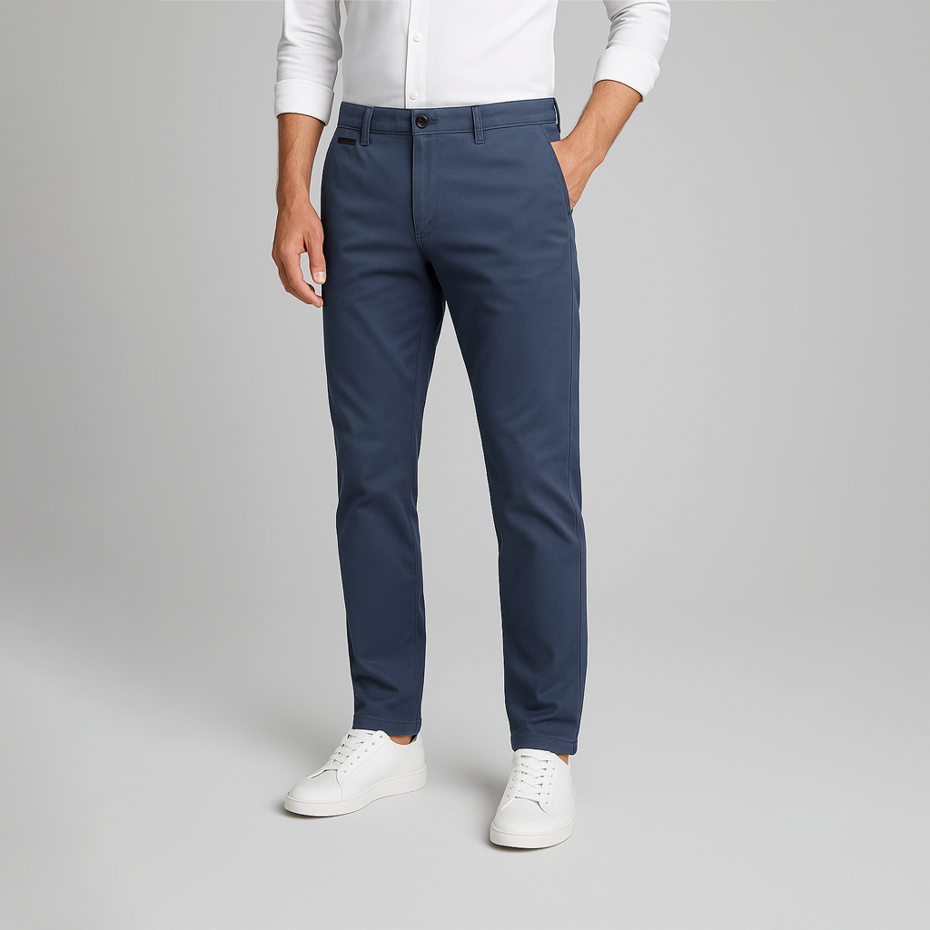 Calça Chino em Sarja Masculina Marenzzo F012