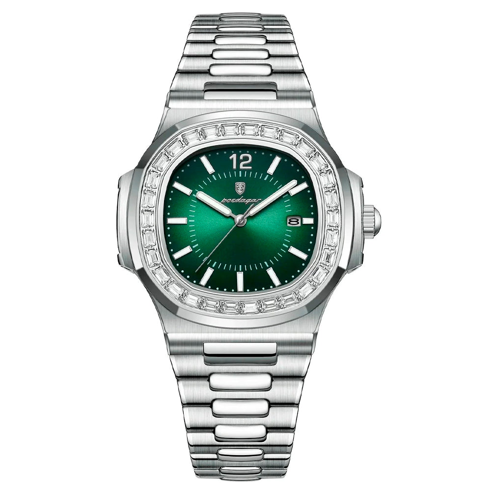 Relógio Masculino Cravejado Marenzzo Spectre