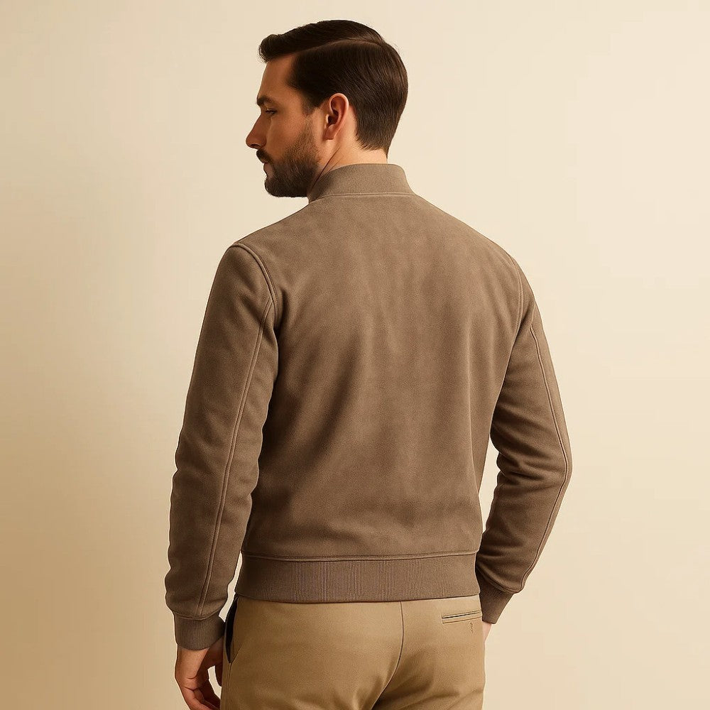 Jaqueta Masculina de Suede Old Money Renoir