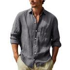 Camisa Masculina Marenzzo Manga Longa Algodão