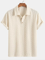 Polo Masculina Elástica Texturizada Marenzzo