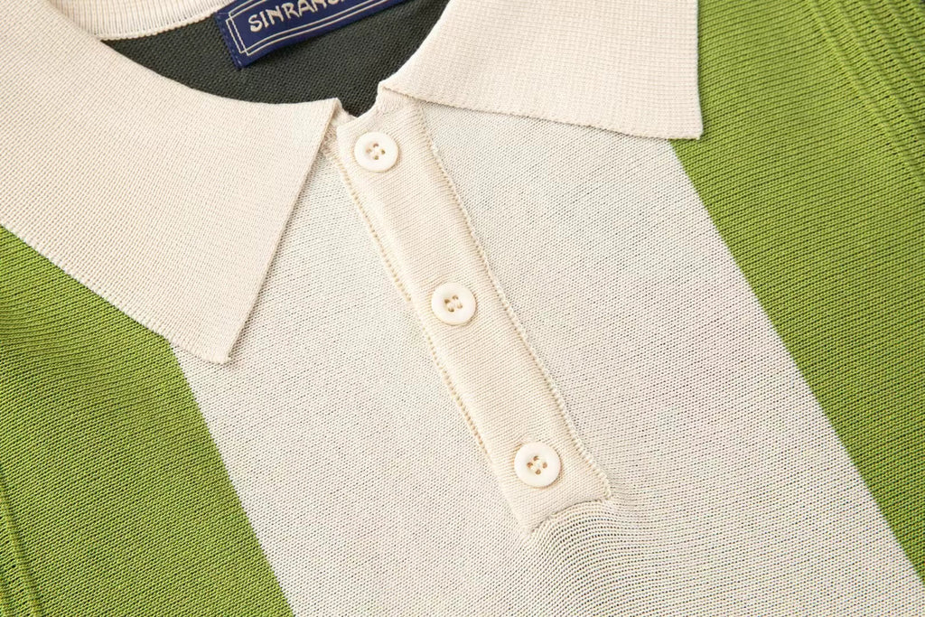 Polo Masculina Marenzzo em Malha Retrô com Botões
