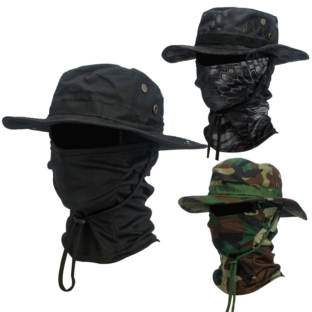 Kit Chapéu Marenzzo Aba Larga + Balaclava Masculino