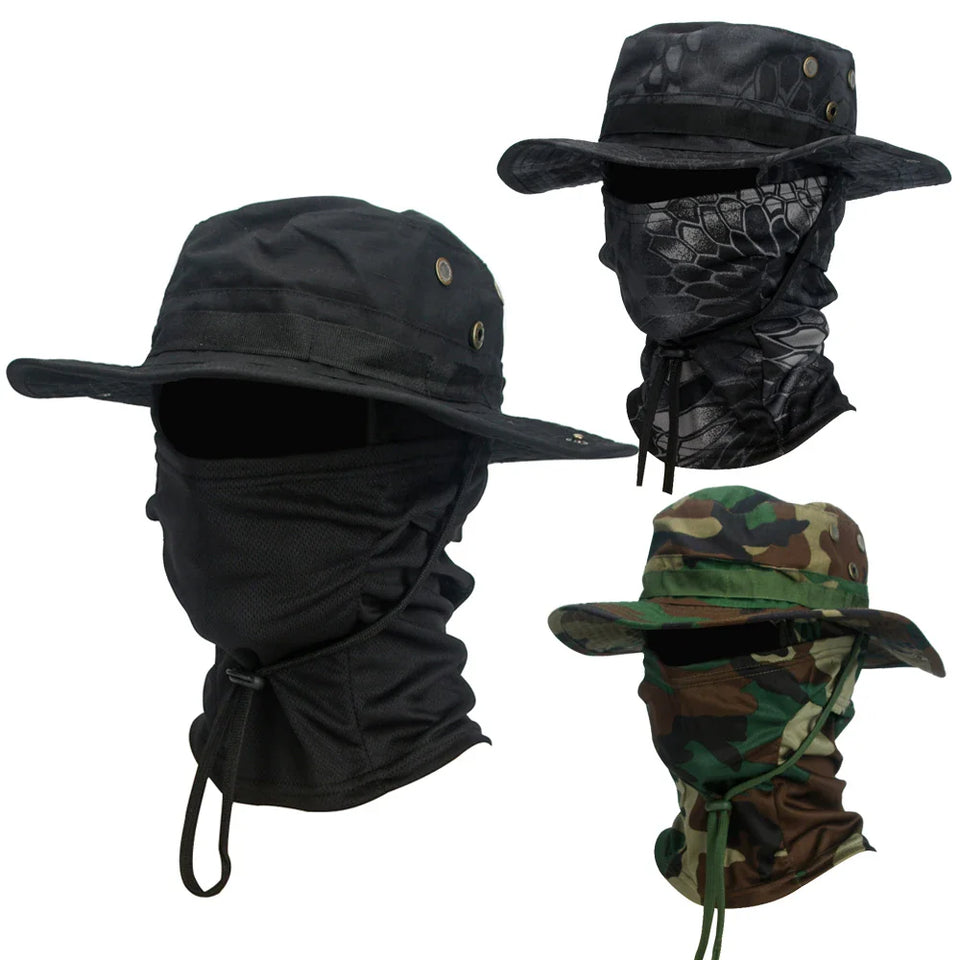 Kit Chapéu Marenzzo Aba Larga + Balaclava Masculino