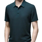 Polo Masculina Marenzzo em Malha de Seda Oca Slim