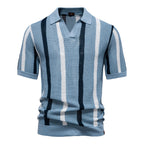 Polo Masculina Listrada Canelada Marenzzo