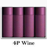 4 Peças Vinho