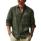 Camisa Masculina Marenzzo Manga Longa Algodão