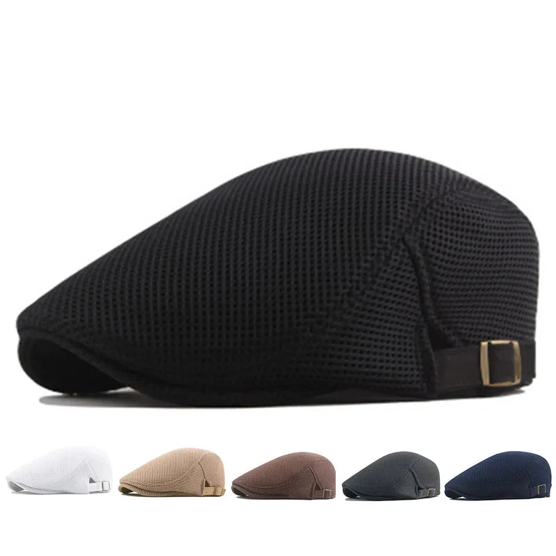 Boina Newsboy Masculina Marenzzo em Tela - Elegância Britânica