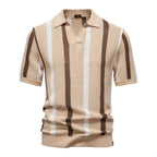 Polo Masculina Listrada Canelada Marenzzo