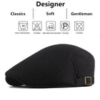 Boina Newsboy Masculina Marenzzo em Tela - Elegância Britânica