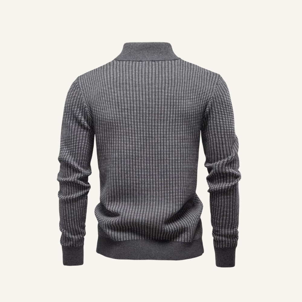 Suéter Tricô Meio Zíper Masculino Vaccioni